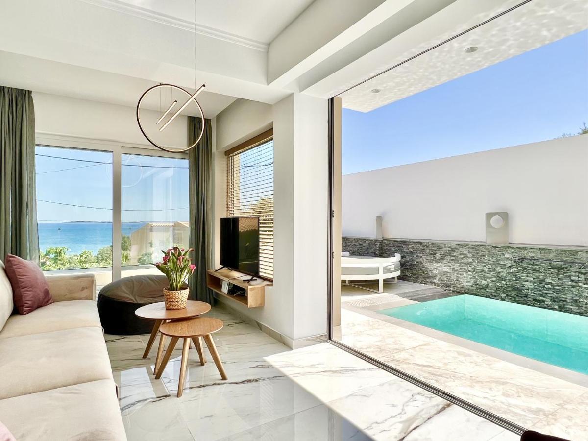Luxury Villa Barbati Sun With Private Pool By Dadovillas Εξωτερικό φωτογραφία